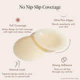 Bare Babe Reusable Silicone Nipple Covers - Waterproof, Nude, 4 Shades - Sticky Breast Stickers for Strapless Dress (Creme)