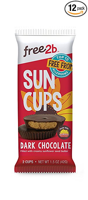 Free2b Sun Cups Minis Vegan Chocolate 4.2 Oz