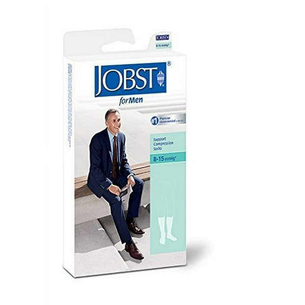 Jobst For Men Knee High Support Socks 8-15 Black S