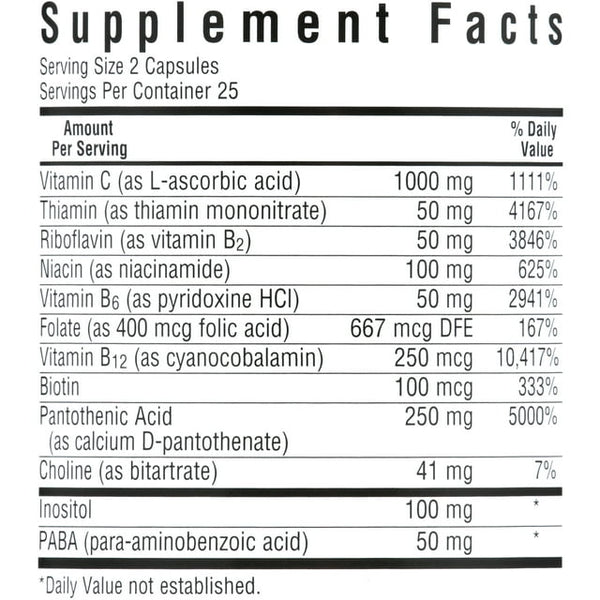 Bluebonnet Stress B-Complex Capsules 50ct