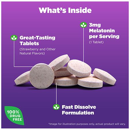 Natrol melatonin 3g Tabletas de disolución rápida 90ct