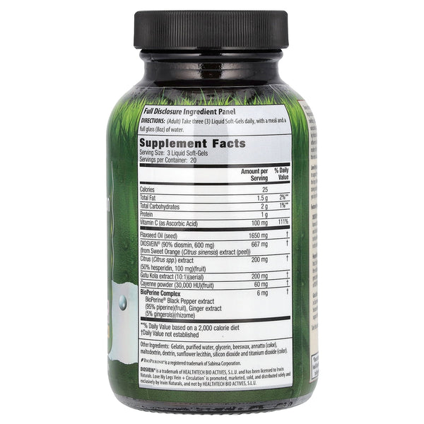 Irwin Naturals Love My Legs Vein + Circulation Softgels 60ct