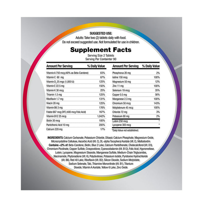Centrum Minis Adult 50+ Plus Tablets 180ct