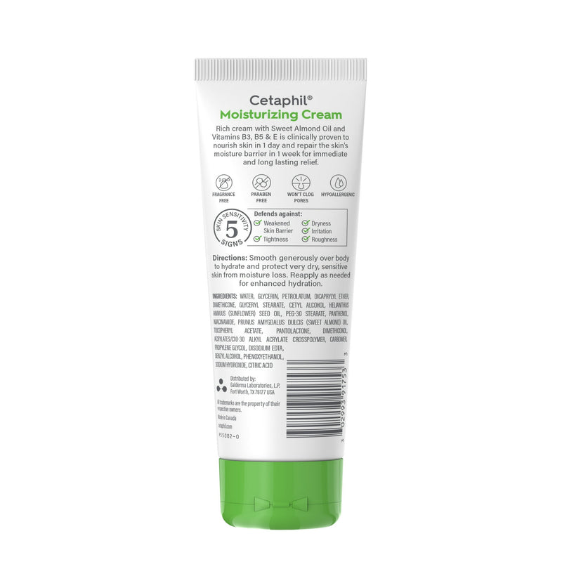 Cetaphil Moisturizer Cream Dry & Sensitive Skin 3oz