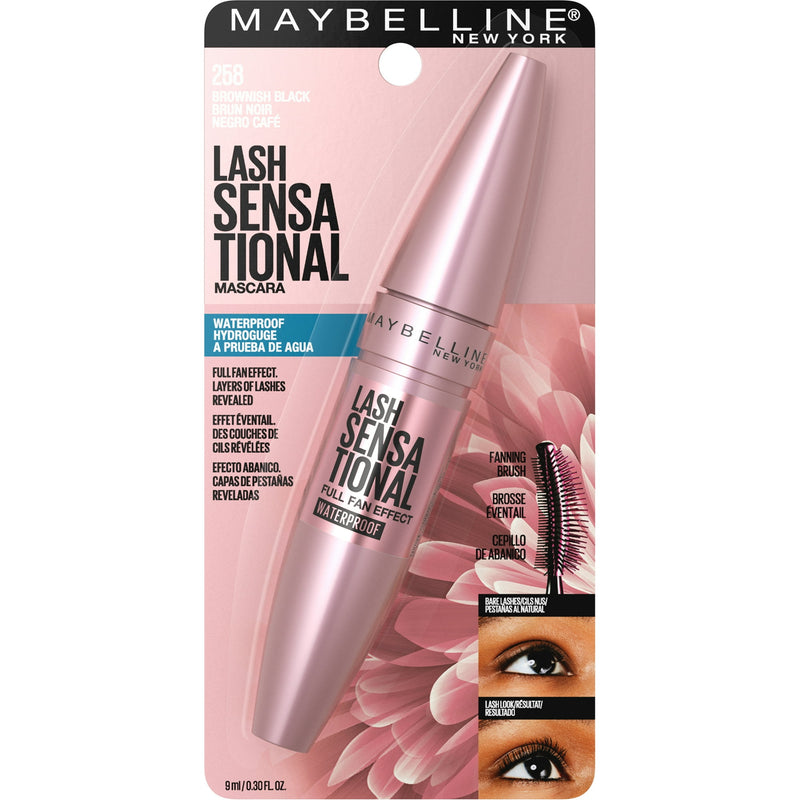 Maybelline Lash Sensational Wateproof Mascara Brownish Black 0.32oz