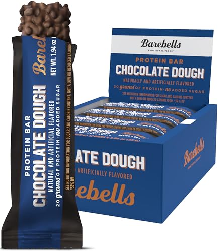 Barebells Chocolate Dough Protein Bars, 20 g Protein, 1.94 oz, 12 ct
