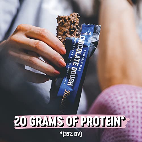Barebells Chocolate Dough Protein Bars, 20 g Protein, 1.94 oz, 12 ct