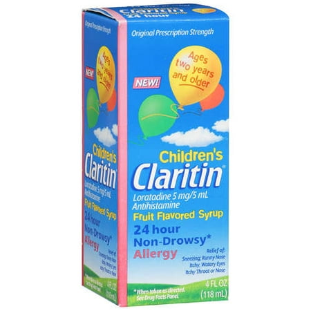 Claritin Children's 24 horas Alivio alivio de jarabe sin tinte