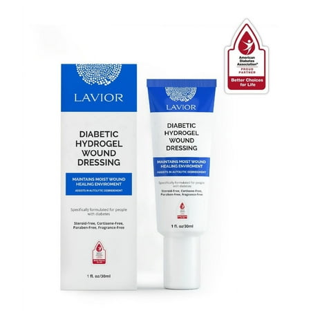 Lavior Diabetic Hydrogel Wound Dressing Advanced Skin Healing Ointment 1oz