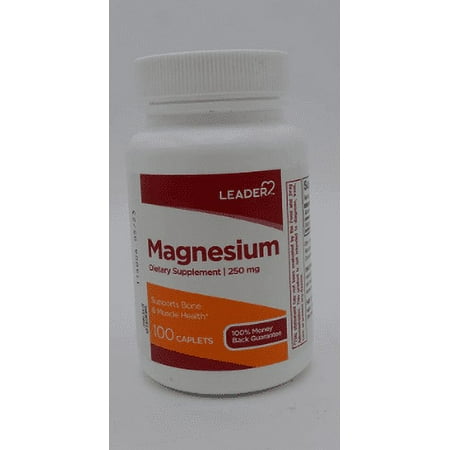 Leader Magnesium  250mg  100 Caplets (Pack of 1)