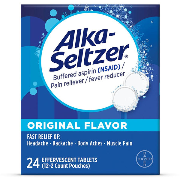 Alka-seltzer tabletas antiácidos originales 24ct