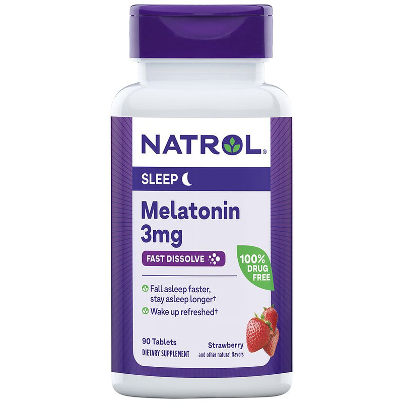 Natrol melatonin 3g Tabletas de disolución rápida 90ct