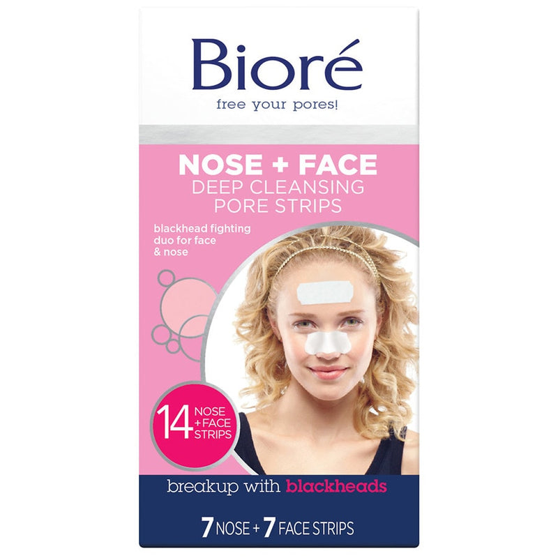 Biore Nose + Face Deep Cleansing Strips 14ct