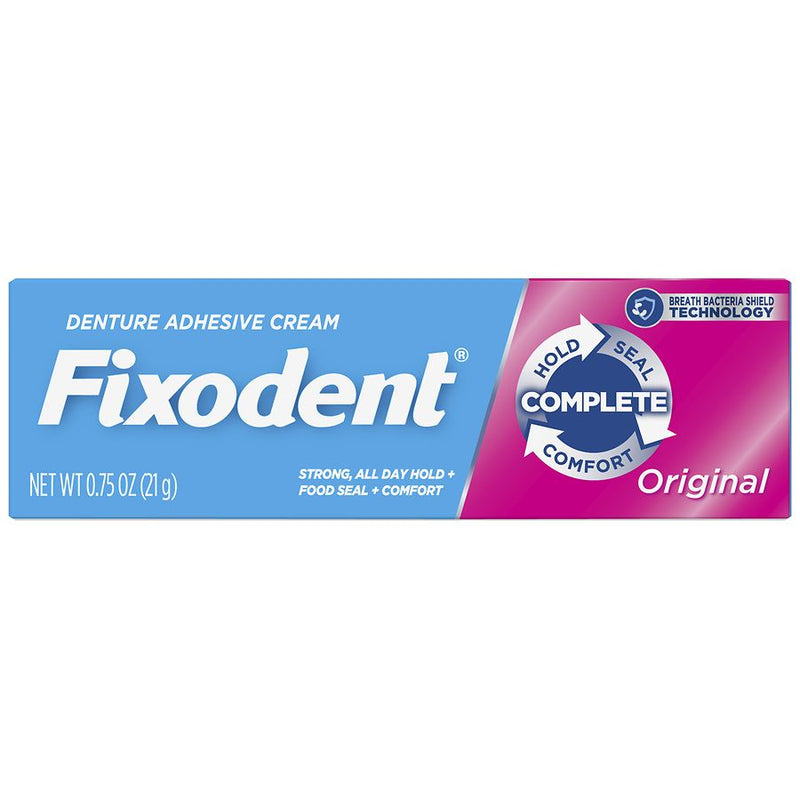 Crema adhesiva dentada original de Fixodent original 0.75 oz