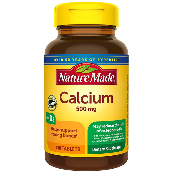 Nature Made Calcium 500mg Tablets 130ct