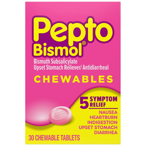 Pepto bismol tabletas masticables 30ct