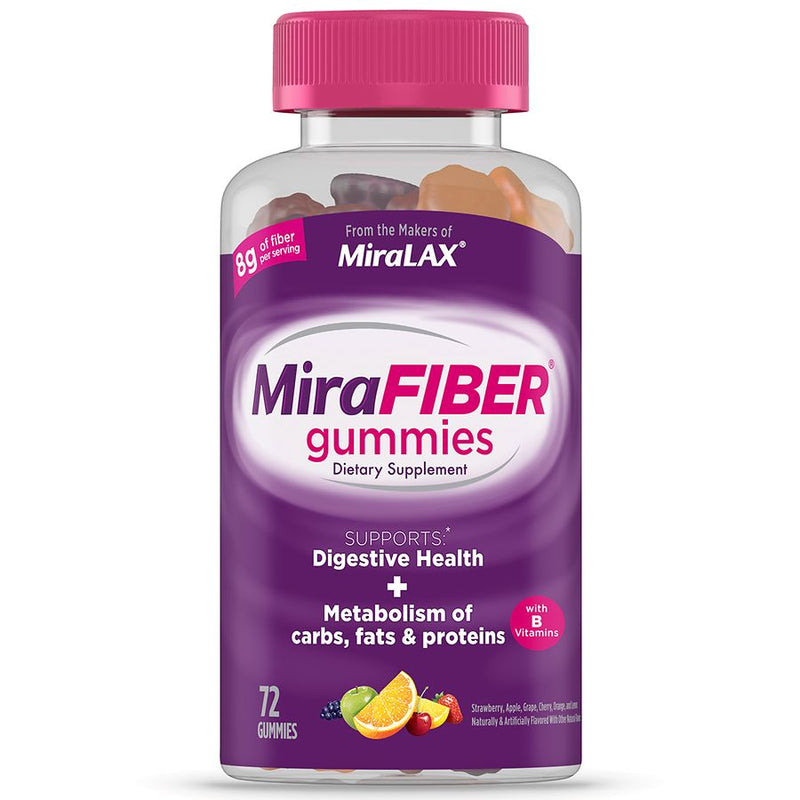 Mirafiber Gummies with Prebiotic Fiber 72ct