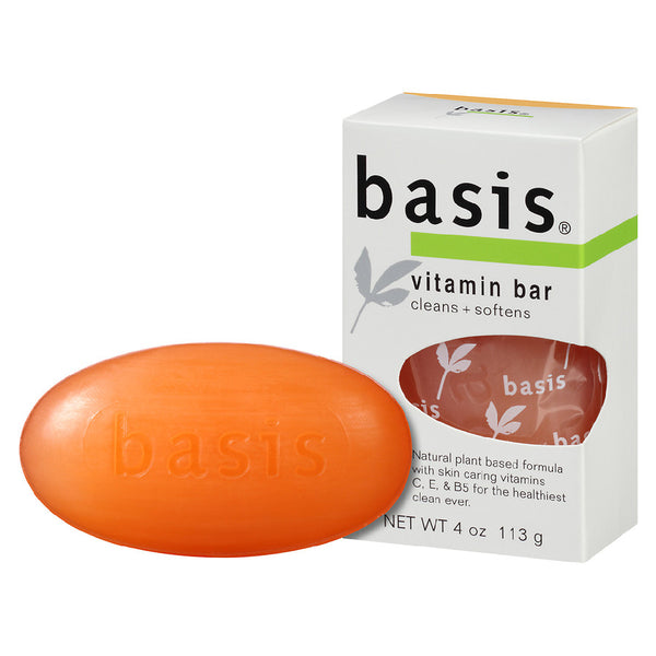 Basis Vitamin Soap Bar Cleanse + Softens 4oz