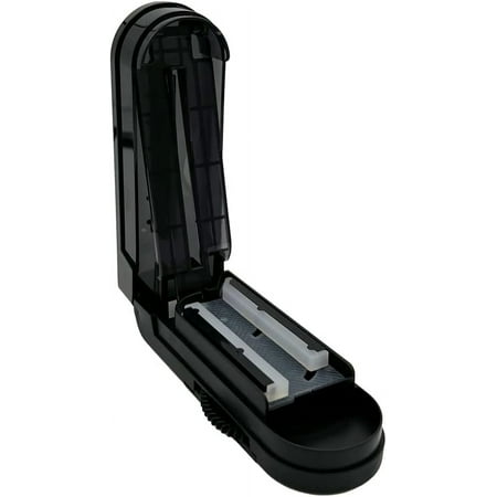 Ezy Dose Pill Cutter and Splitter with Dispenser  Split Medication and Vitamins  Travel Sized  Black