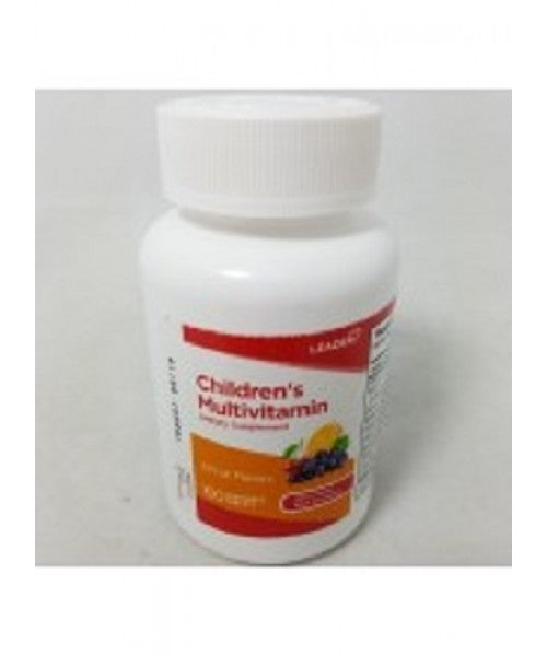 Leader Unisex Children S Nutritional Supplementation Multi + Iron  Chewable  Fruit  100 Ct