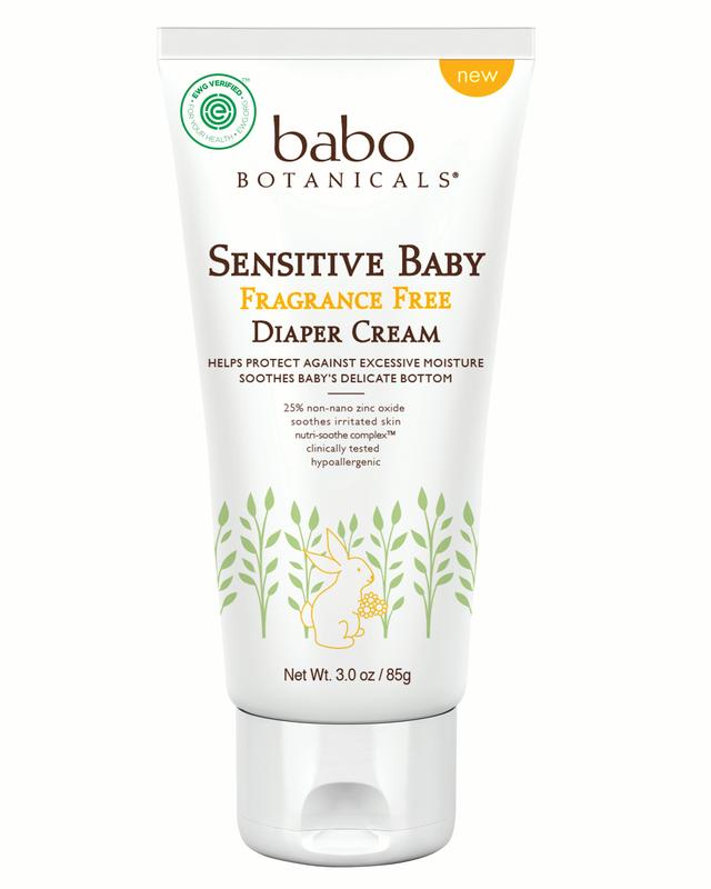 Babo Botanicals Diaper Cream, Sensitive Skin, 3 Oz