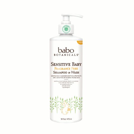Babo Botanicals Sensitive Baby Shampoo & Wash 16oz