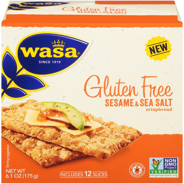 Wasa Gluten Free Sesame & Sea Salt Crispbread, 6.1 Oz