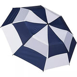Totes Golf Size Auto Open Vented Stick Umbrella with Sunguard Technology, Navy White