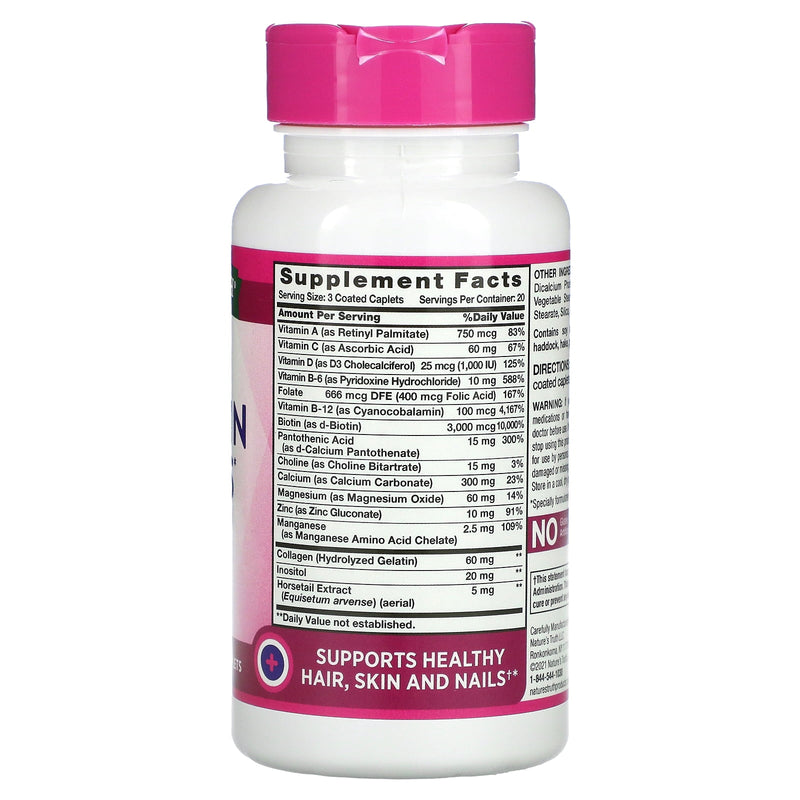 Nature's Truth Hair, Skin & Nail Caplets 60ct