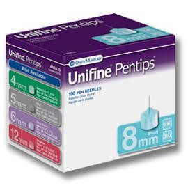 Owen Mumford Unifine Pentips 8mm x 31g Box of 100