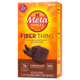 Metamucil Psyllium Fiber Thins, Chocolate, 12 Servings
