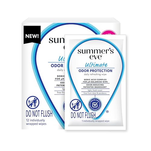 Summer's Eve Ultimate Odor Blocker Wipes, 12 ct