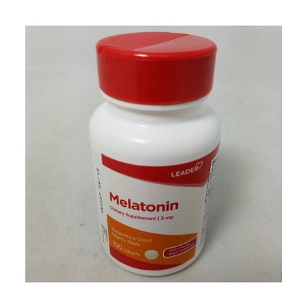 Leader Melatonin Tablets  3mg  100ct