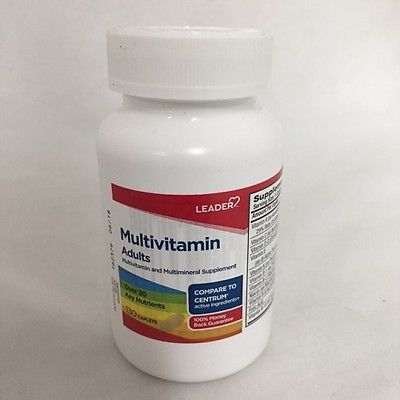 Leader Multivitamin Adults Caplets, 130 Count