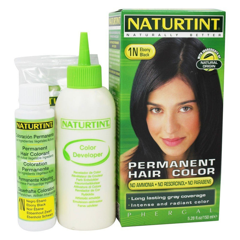 Naturtint Permanent Hair Color, 1N Ebony Black, 5.28 fl oz