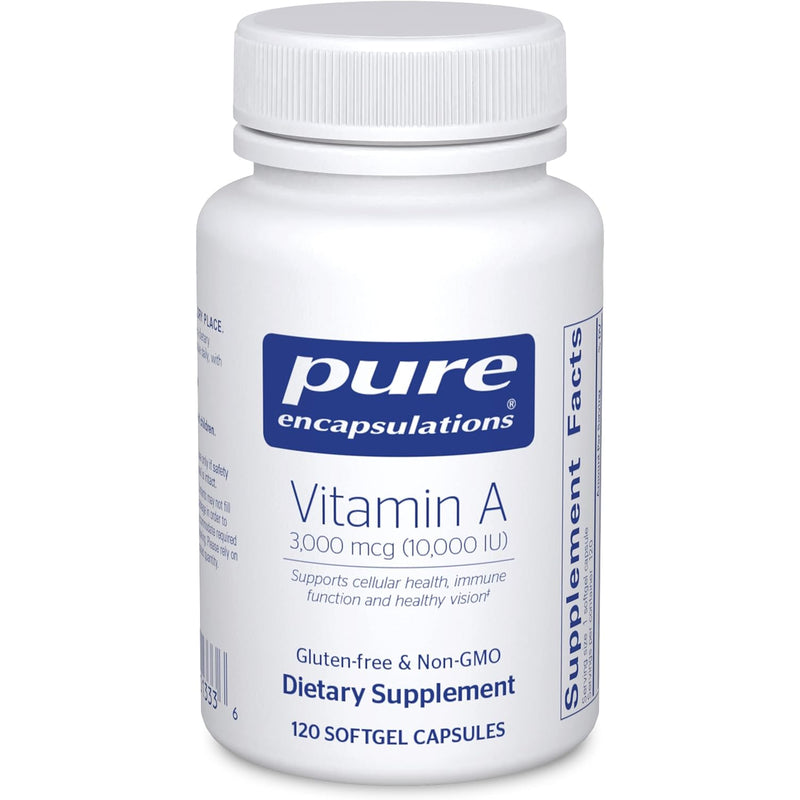 Pure Encapsulations, Vitamin a, 3,000 Mcg (10,000 IU), 120 Softgel Capsules