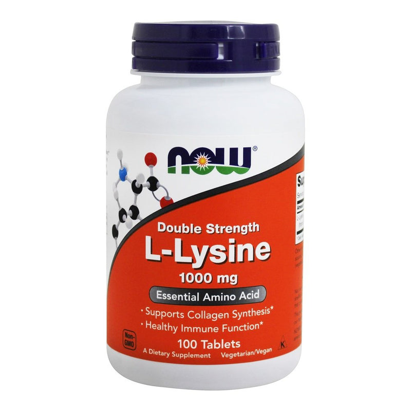 Now Foods L-Lysine 1000 mg Tablets, 100 ct