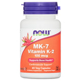NOW Foods MK-7 Vitamin K-2 100 mcg, 60 Veg Capsules
