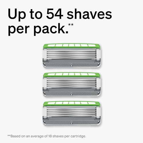 Schick Hydro Sensitive 5-Blade Razor + 3 Razor Blade Refills