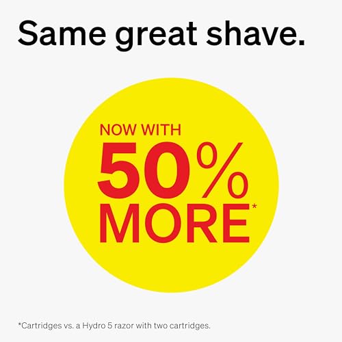 Schick Hydro Sensitive 5-Blade Razor + 3 Razor Blade Refills
