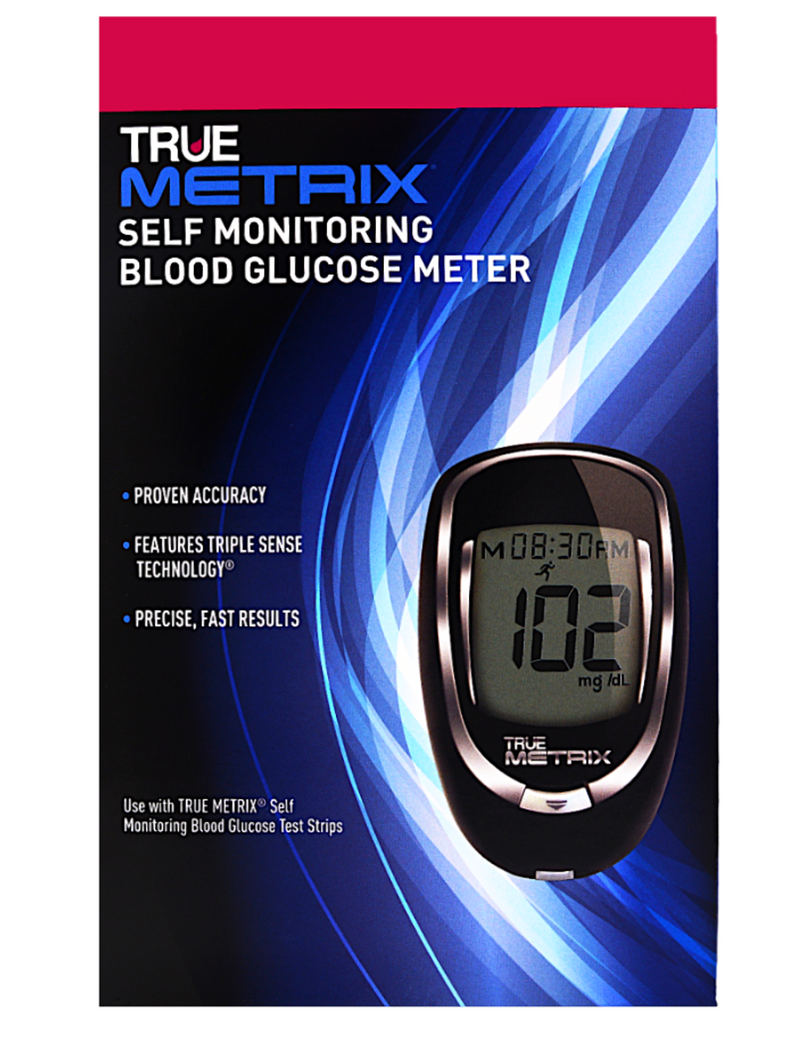 True Metrix Self-Monitoring Blood Glucose Meter, 1 Count