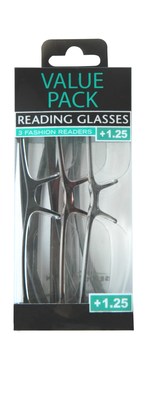 SAV Eyewear Fashion Reading Glasses +2.00 3 Pairs