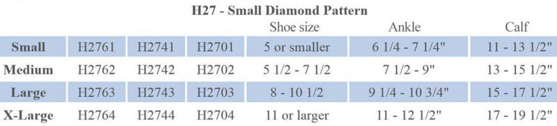 Activa Sheer Therapy Women's Patterned Dress Socks Lite Support MODEL: H27 Small Diamond Pattern