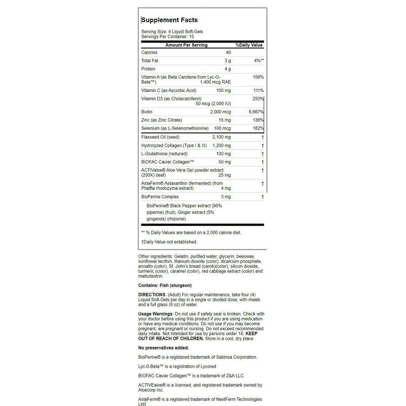 Irwin Naturals Collagen Peptides & Astaxanthin Softgels 60ct