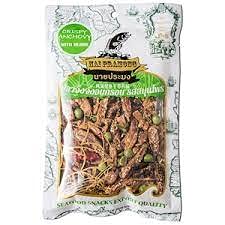 Nai Pramong, Crispy Anchovy with Herbs, 60 G. [Pack of 2 Pieces