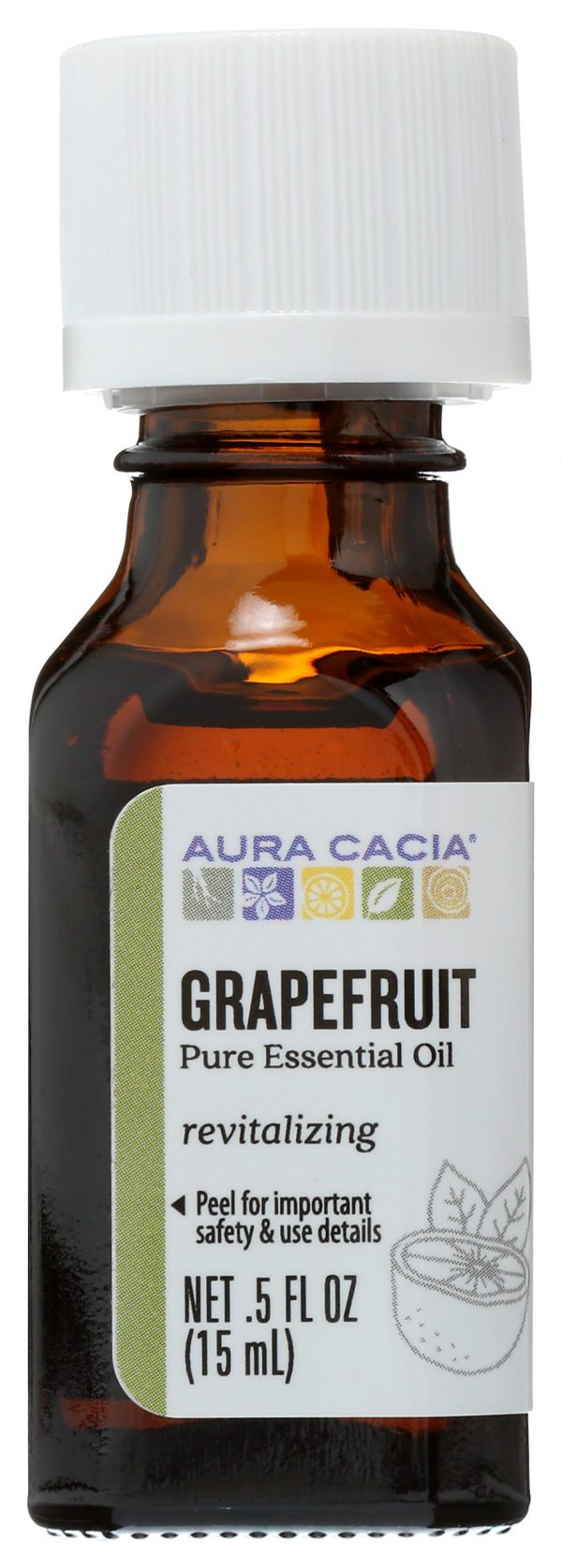 Aura Cacia Grapefruit Essential Oil, 0.5 fl oz