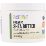 Aura Cacia Organic Shea Butter, Unrefined, 3.25 oz (92 g)