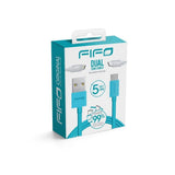 FIFO Dual Micro USB and Lightning Charge and Sync Cable, 1.5 m