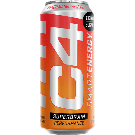 Smartenergy C4 Sparkling Energy Energy Drink Peach Mango 12oz