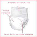 McKesson Super Underwear Pull On Moderate Large 18 ct